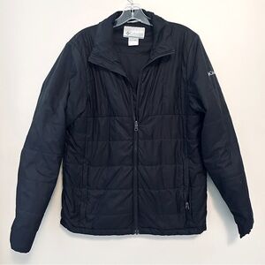 Columbia Mens Interchange Quilted Lightweight Black Lining Jacket Size S